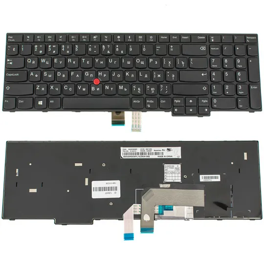 Клавіатура для ноутбука LENOVO (ThinkPad: E570, E575) rus, black (оригінал) Ціна