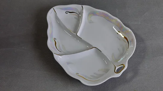 Менажниця Листя блюдо для серверовки стара радянська порцеляна Суми Вживане Ціна