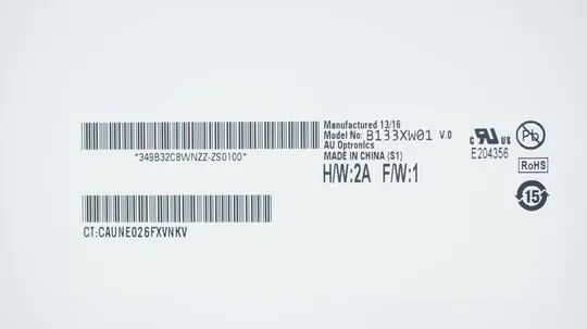 Матриця 13.3 B133XW01 V.0 (1366*768, 40pin, LED, SLIM (горизонтальні планки), глянцева, роз&#039;єм праворуч знизу) для ноутбука Ціна
