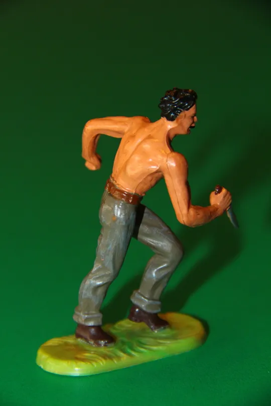 ковбой ОЛД ШАТТЕРХЕНД траппер № 7541 ELASTOLIN 70мм ФРГ ФРН З аукціону