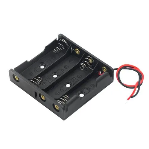 Отсек для 4 батарей AA, 6В бокс кейс с проводами, Arduino Ціна