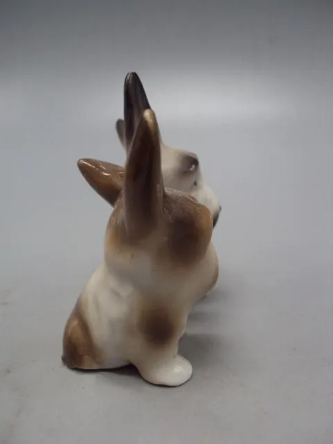 Фигура фарфор собачки щенки корги миниатюра собаки Вельш-корги-пемброк высота 17,4 см №14201 Продаж