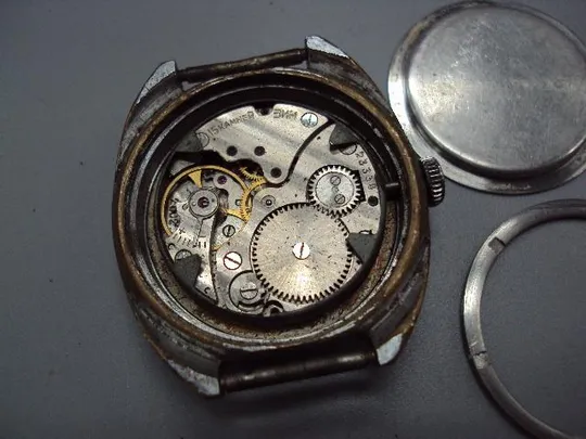 Мужские наручные часы Зим 15 камней экспорт ссср ZiM не на ходу размер 3,6х3,9 см №14702 Інтернет-аукціон