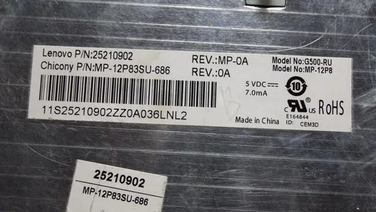 Купити клавиатура для ноутбука Lenovo IdeaPad G500 G505 G510 G700 G710 p/n: 25210902