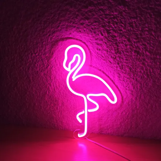 Купити Неоновий світильник Фламінго 190х320 acr-n000080