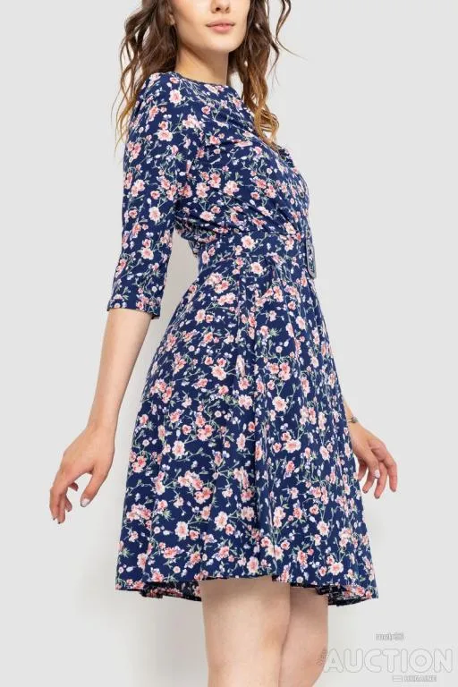 Платье софт, цвет сине-розовый, 230R032-2 З аукціону