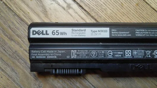 Li-Ion Аккумулятор Dell 11.1V 5500mAh к ноутбукам Dell Latitude E6430, 6440, 6530, 6540 (Type: N3X1D З аукціону