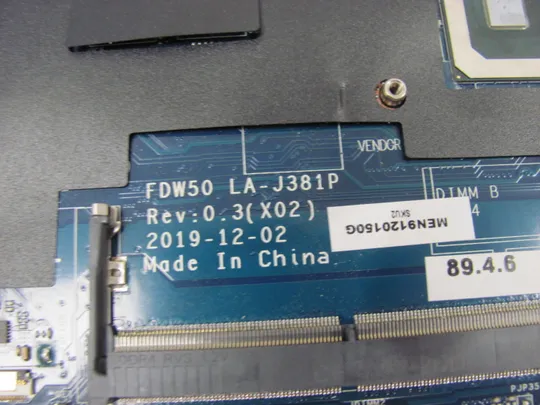 863-5 материнська плата FDW50 LA-J381P SRGKY i5-10210U  для Dell Latitude 5510  оригінал Інтернет-аукціон