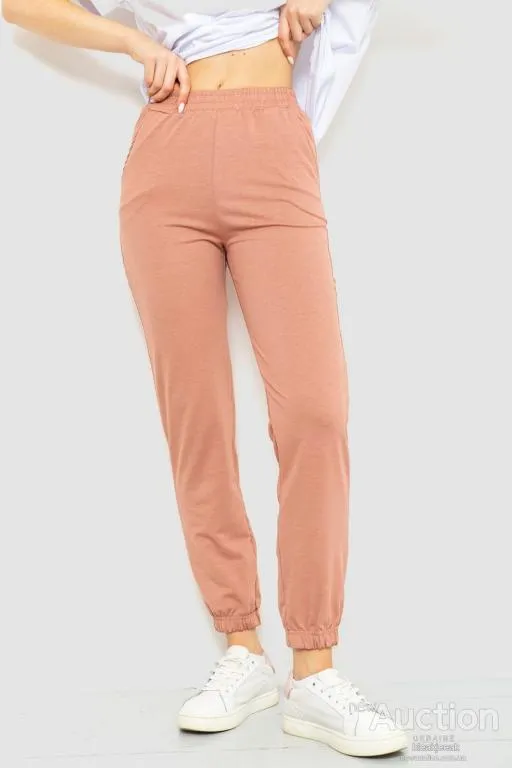 Спорт штаны женские, цвет пудровый, 131R160633 Ціна