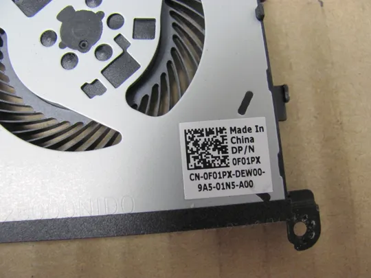 номер0915-1 Вентилятор (кулер, FAN) 0F01PX  для Dell XPS 15 7590 9550 9570  PRECISION 5540 оригінал З аукціону