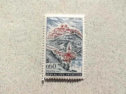 фото, Поштова марка Франція 1963 рік **