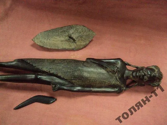 африка эбеновое дерево воин Де купити