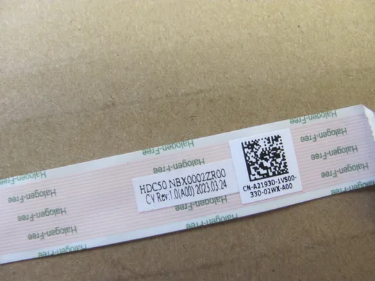 номер0977-24 шлейф підключення тачпаду NBX0002ZR00 A2193D  для DELL Precision Precision 7670 7680  оригінал З аукціону