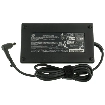 фото, Оригінальний блок живлення для ноутбука HP 19.5V, 10.3A, 200W, 7.4*5.0-PIN, black (608431-001) (без кабеля !)