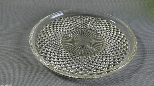 Блюдо поднос таця тарілка старе прозоре радянське скло Вживане Ціна