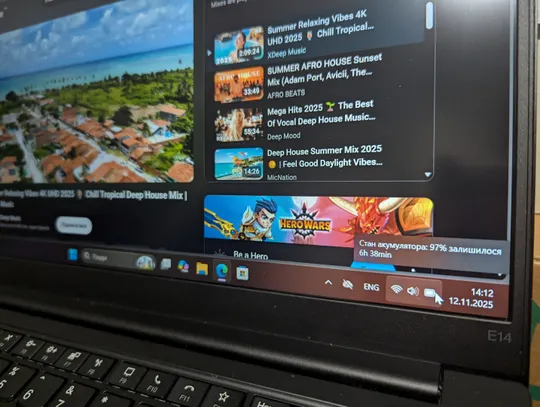 №6 АКБ до 7 годин! Ноутбук Lenovo ThinkPad E14 Gen 2 AMD Ryzen 3 4300U 8GB DDR4 128GB SSD Недорого