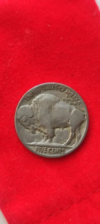 5 центов 1917 года монета США бизон и индеец bd338 Ціна