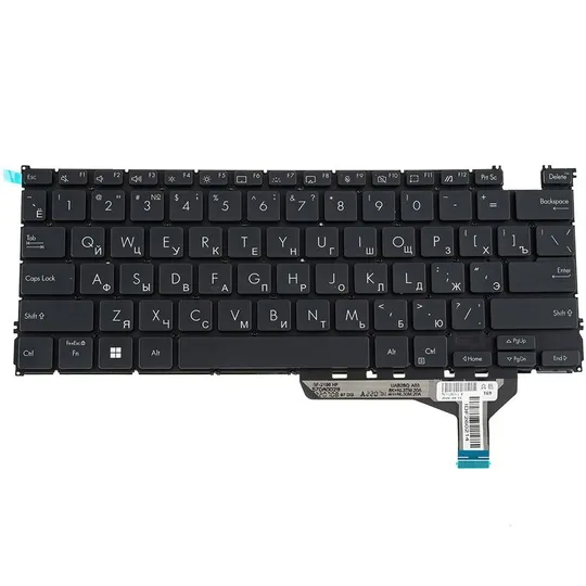 Купити Клавіатура для ноутбука ASUS (UX3402 series) rus, black, без фрейму, підсвічування клавіш