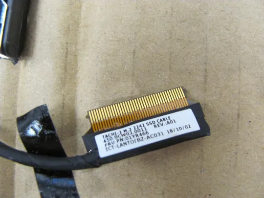 Купити номер0251-4 корзина з платою перехідником SSD зі шлейфом  455.0CW02.001 450.0CW02.0011 01YR466 для Lenovo ThinkPad T580 P52S оригінал