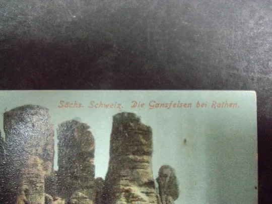 Купити открытка Швейцария sachs schweiz die gansfelsen №7489