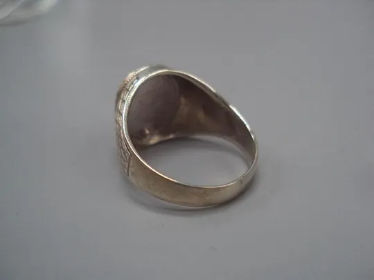 Купити Мужское кольцо перстень печатка Дева зодиак серебро 925 проба вес 5,45 г 19 размер новое №14399