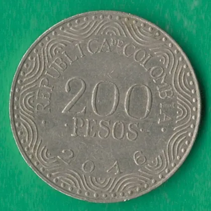 фото, 200 песо 2016 року Колумбія [МШ1]