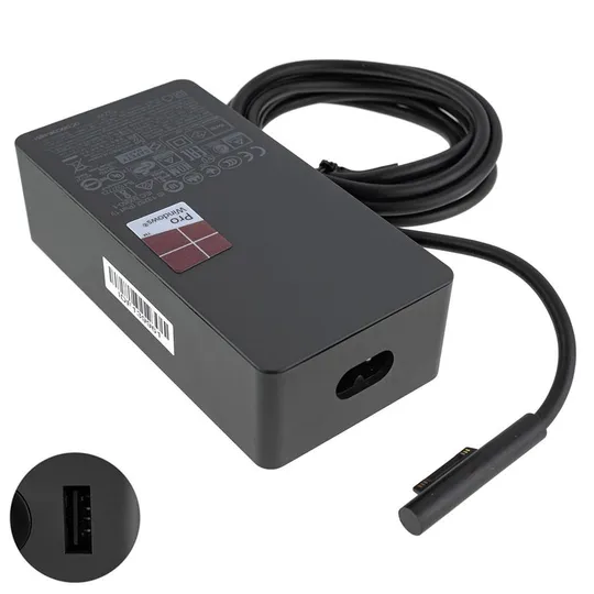 Купити Оригінальний блок питания для планшета MICROSOFT 15V, 6.3A, 102W, 6pin, Black (без кабеля!) (Surface Pro 5, Pro 6, Pro 4, Pro3,