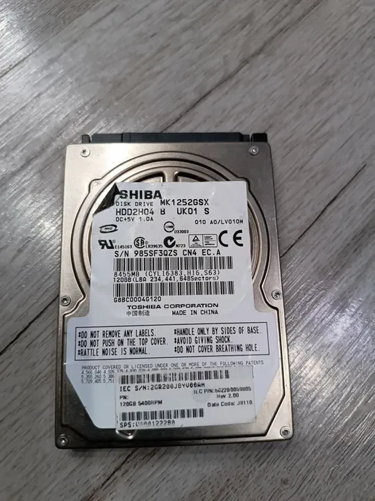 Жорсткий диск SATA 2.5 Toshiba 120 GB Sata 2 Ціна