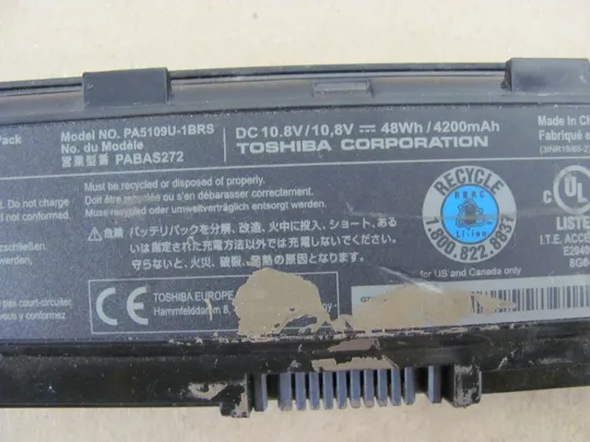 Оригинал АКБ, Акумуляторна батарея, Оригінальна батарея, battery, original PA5109U-1BRS PABAS272 10.8V 48WH для Toshiba Satellite C55 C875 C855 L75 L855 L875 M840 P845 P855 P875 S855 S875 З аукціону