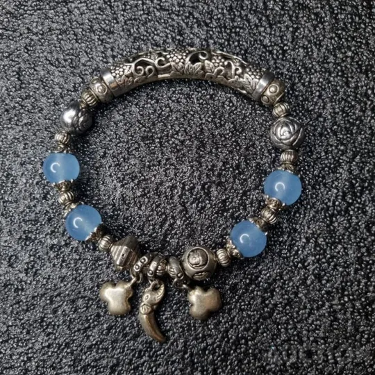 Браслет з блакитним камінням Недорого