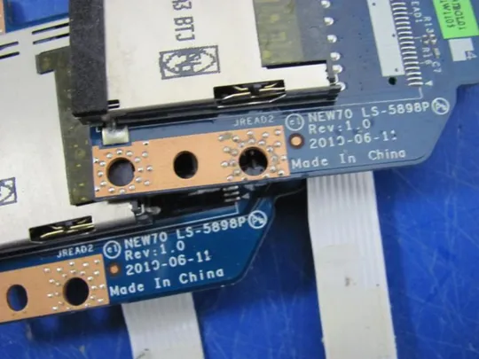 №164-17 Плата Cardreader LS-5898P для 5552G 5250 5251 5741 5742 5742G 5551 5552 оригінал З аукціону