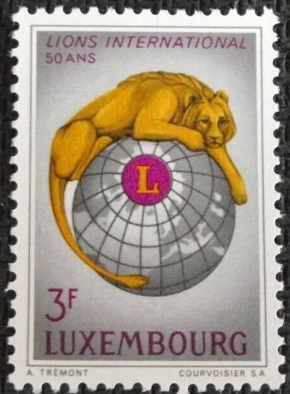 фото, Люксембург LIONS ЛИОН клуб фауна лев 1967