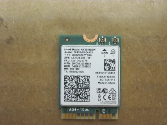 номер0945-40 WI-FI модуль адаптер  AX201NGW 5W10V25775  для MSI Katana 17 B12V MS-17L5  оригінал Ціна