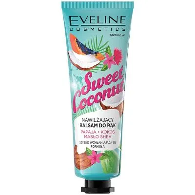 Крем для рук Eveline Cosmetics Sweet Coconut увлажняющий 50 мл (5901761983807) Ціна