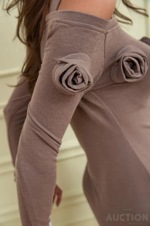 Платье, цвет бежевый, 167R082 Де купити