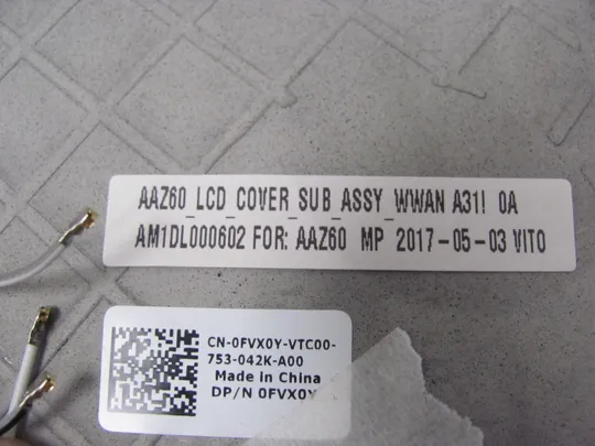 597-6 кришка матриці 0FVX0Y AM1DL000602  для Dell Latitude E7470 7470 оригінал Характеристики