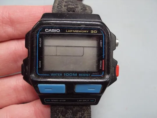 Наручные часы Casio Lap Memory 30 water 100M resist Japan винтаж водонепроницаемые №15082 Характеристики