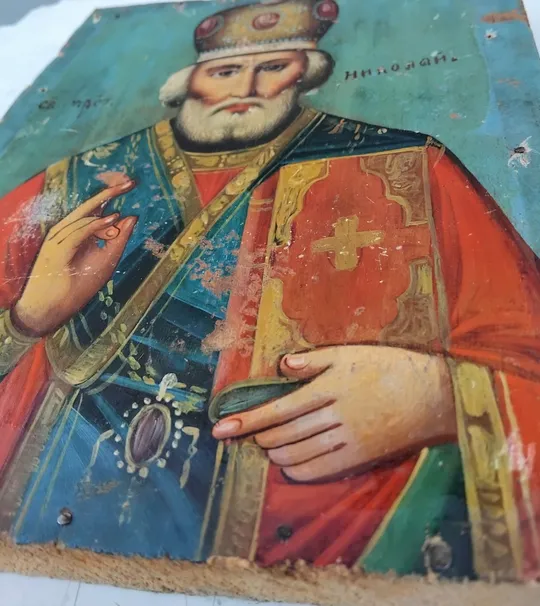 Икона 'Св. Николай' (дерево,масло) З аукціону