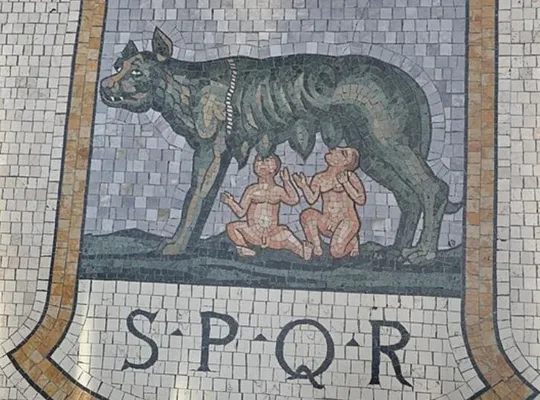 Древня Монета Капитолийская Волчица, Ромул и Рем, император Рима Константин Великий 330годн.э. fb441 З аукціону