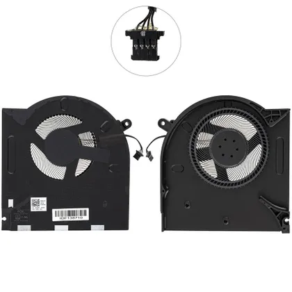 фото, Оригінальний вентилятор для ноутбука DELL ALIENWARE 17 R3, 12V (H5TYJ+CNV63) (Лівий + правий) (Кулер)