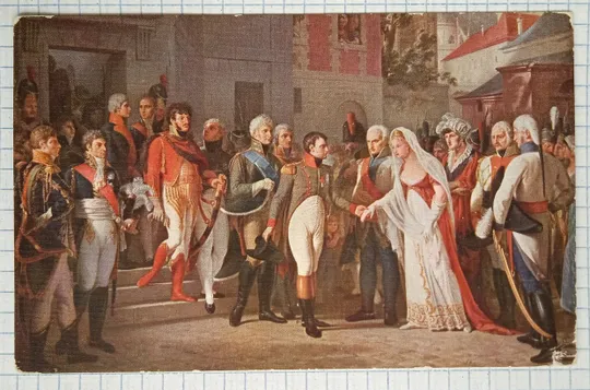 Поштова картка Наполеон та Луїза Пруська поч. ХХ ст. Франція bN02 Ціна