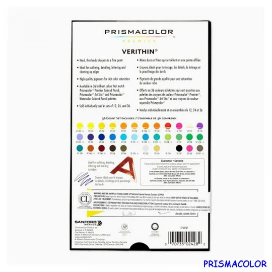 PRISMACOLOR Упаковка 36 твердых карандашей VERITHIN Продаж