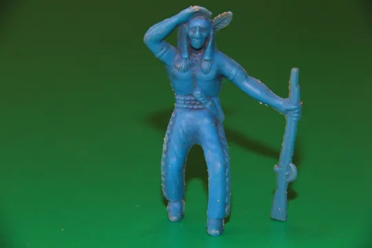 ІНДІАНЕЦЬ ЩО ЙДЕ З РУШНИЦЕЮ индеец TIM-MEE 65-70мм ОРИГІНАЛ США-ФРН Ціна