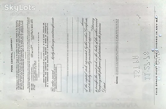 Купити Акція Сертифікат на 104 Акції Penn Central Company 1973 США Mt 14