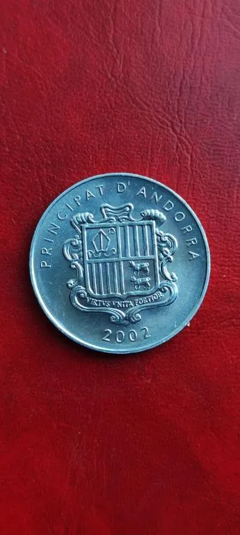 Купити 2002 год монета Карл Великий, принципат Андорра, блестит ps643