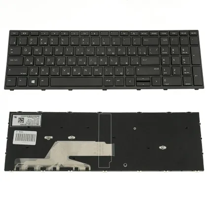фото, Клавіатура для ноутбука HP (ProBook: 450 G5, 455 G5) rus, black (оригінал)