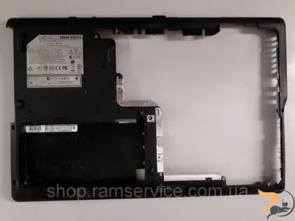 фото, Нижня частина корпуса для ноутбука MSI CR500, б/в