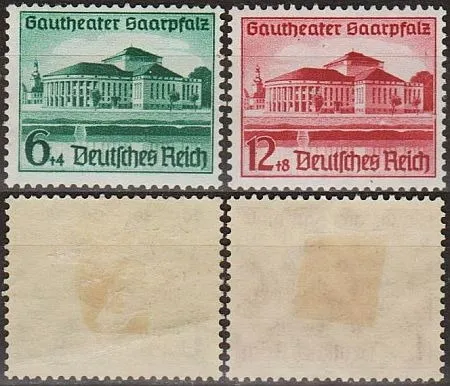 1938 - Рейх - Театр Саар Mi.673-74 _4,0 € * Ціна