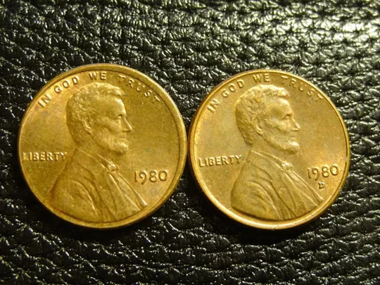 1 цент 1980 США (два різновиди) Ціна