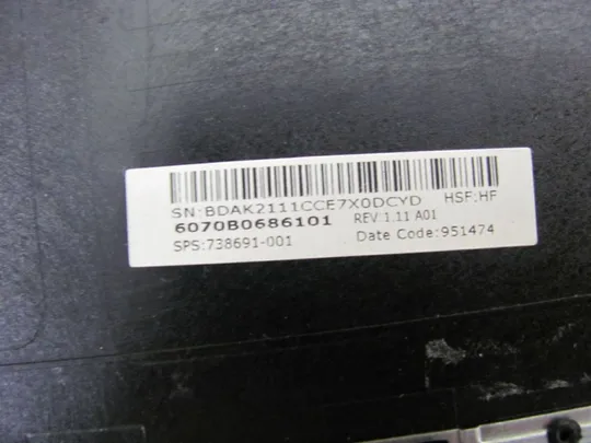 номер1045-1 кришка матриці 6070B0686101 738691-001 для HP ProBook 650 G1 655 G1 Кришка дисплея Тильна кришка Корпус матриці Верхня кришка matrix cover Top Case LCD Cover Rear Lid Back Cover Housing Cabinet оригінал Недорого